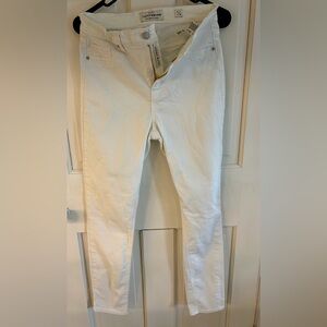 Lucky Brand Bridgette Skinny Jeans White Size 6/28 Mid Rise Stretch